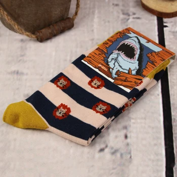 

Top Sale High Quality Men Long Cotton Socks Novelty Personality Crews Winter Spring Fall Socks For Men Fashion Style