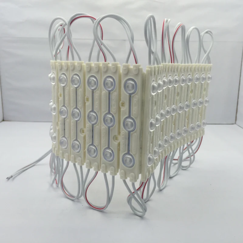 20 pcs High Bright LED Module 5730 3led with Lens 160 Degree Waterproof IP65 Cold White Sign Light module | Освещение