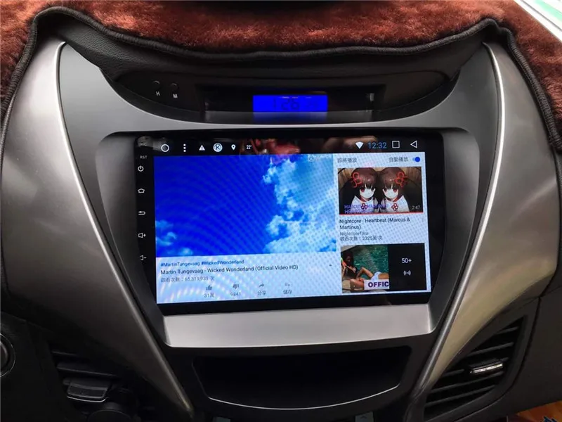 Yulbro Octa core android 8 1 автомобильный dvd плеер для Hyundai Elantra 2011 2012 2013 Автомобильный