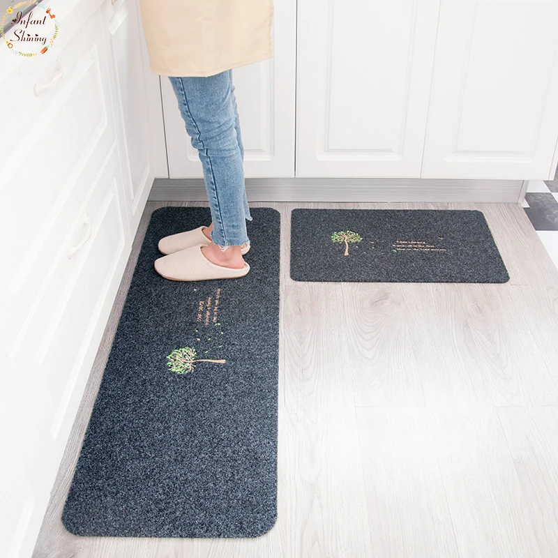 Infant Shining 2PCS Floor Mats Non Slip Water Oil Absorption Carpet Long Kitchen Door Bathroom Mat Door Mat Infant Shining 2PCS Floor Mats Non Slip Water Oil Absorption Carpet Long Kitchen Door Bathroom Mat Door Mat