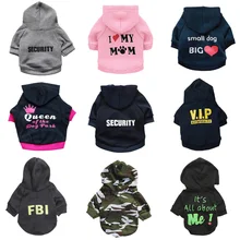 Klassische Sicherheits Hund Kleidung Chihuahua Puppy Hoodie Fleece Warme Herbst Winter Hund Jacke XS-L