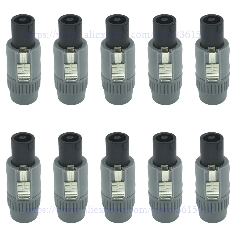 

Free shipping! 20PCS /LOT NL4FC Professional 4-core Speakon connector speaker plug Gray color