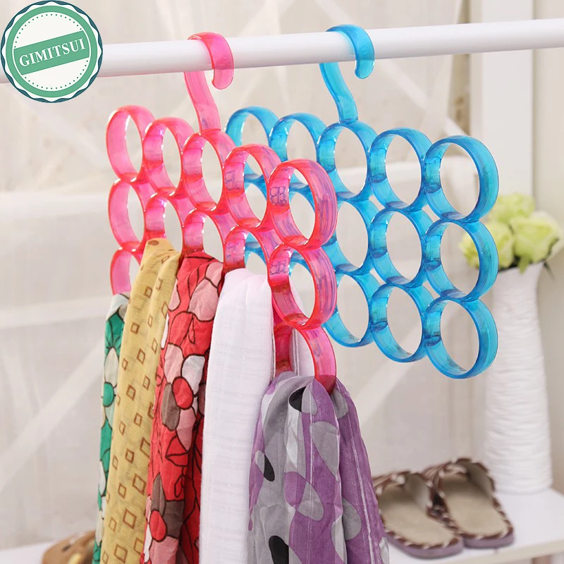 Home Storage Racks Hanger Scarf Organizer Belt Tie Storage, Plastic