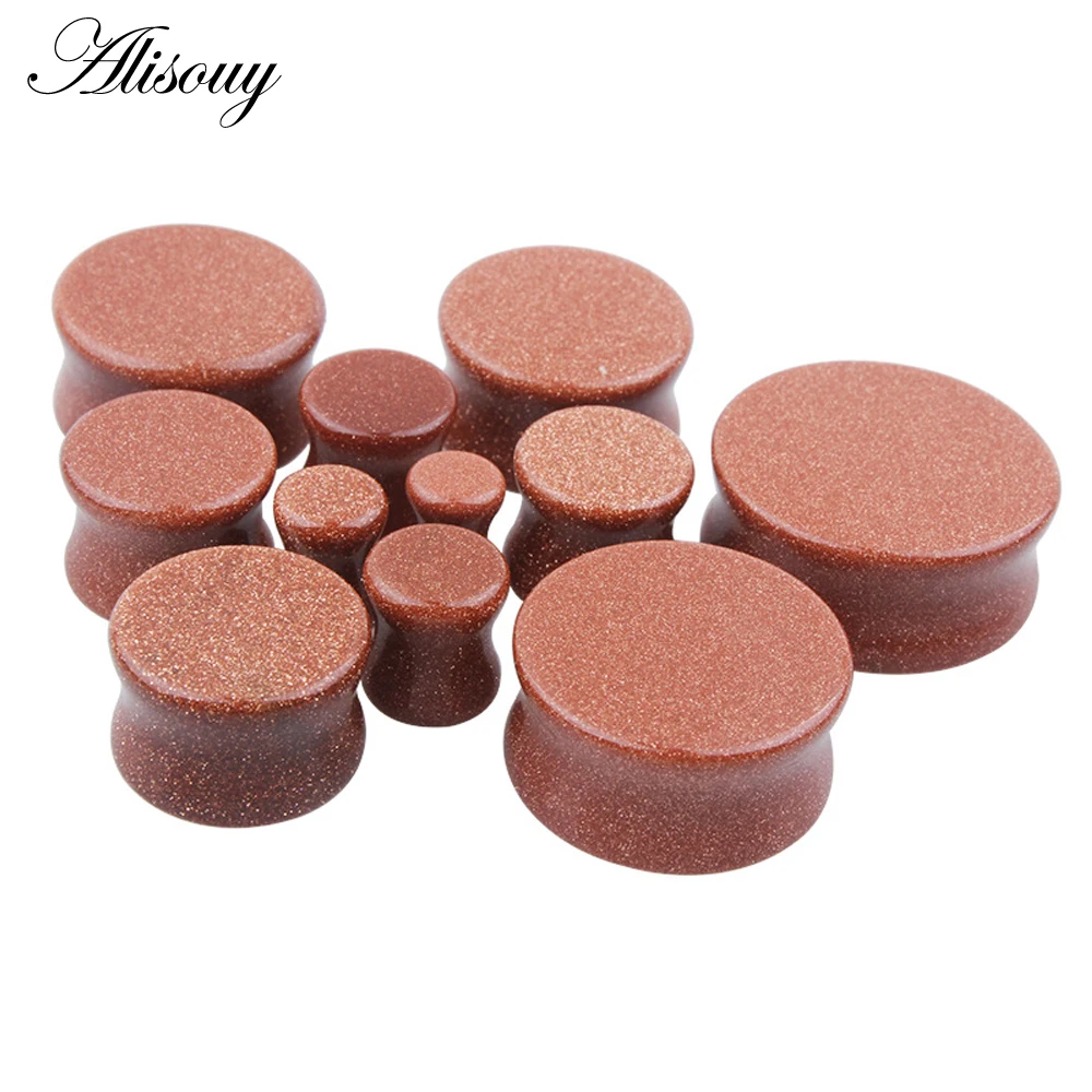 2PCS/Lot Stone Ear Plugs Gauges Earrings Ear Plug Flesh Tunnel Piercing Expander Stretcher Body Piercing Jewelry piercing jewelry body piercing earrings ear piercing jewelry body piercing jewelry body jewelry