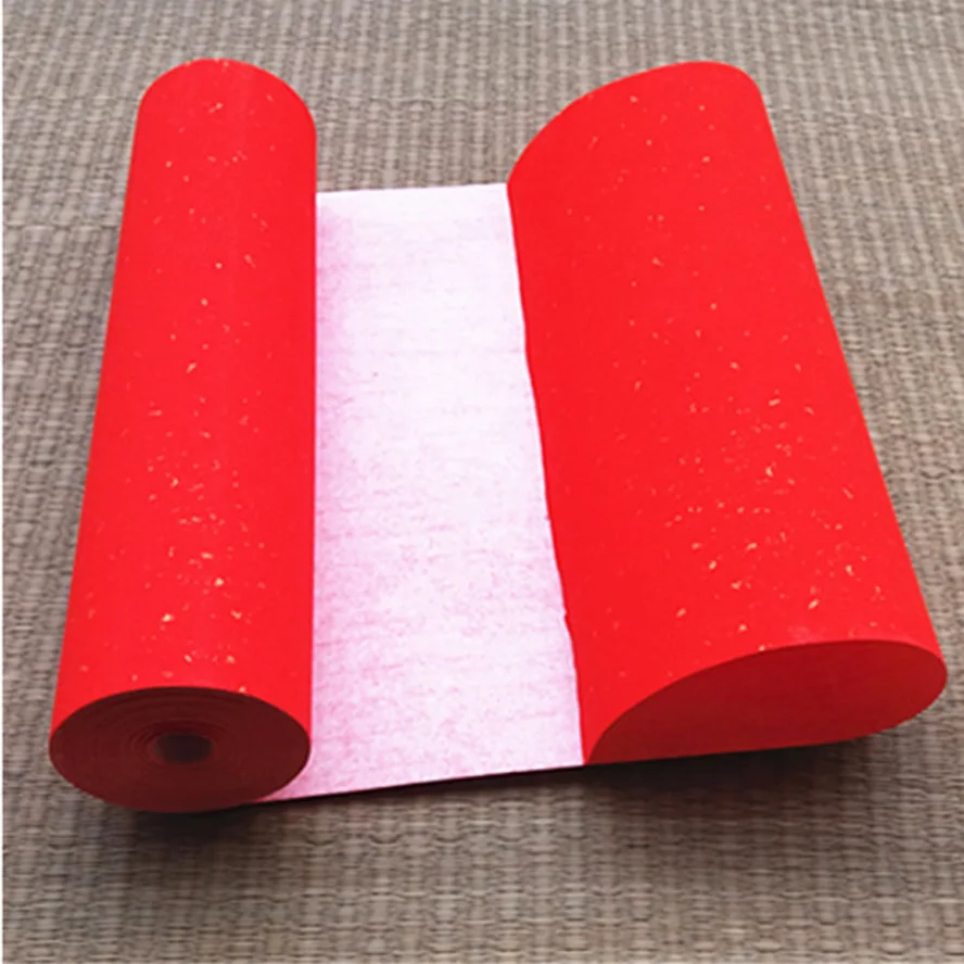 Красная китайская бамбуковая рисовая бумага, рулон для живопись, каллиграфия Xuan рулон бумаги