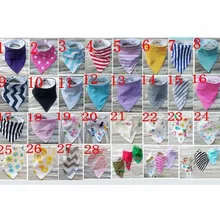 10 шт. 38 цветов супер мягкий хлопок водонепроницаемый бандана нагрудник младенческие нагрудники полотенца шарф шеврон/полоса деним Твердые