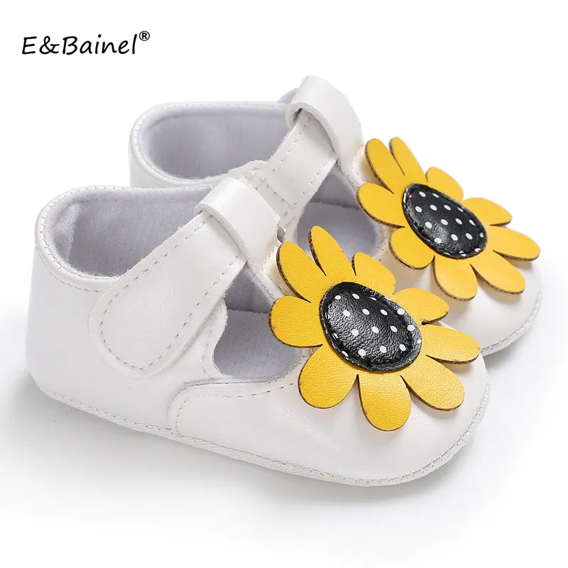sunflower baby shoes