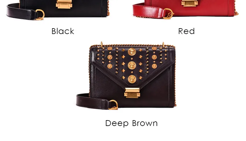 luxury women bag female shoulder bag Ladies messenger bags with rivet_05