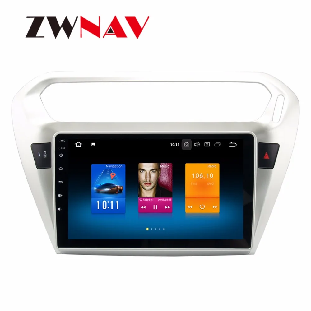 Clearance 9 " Car DVD Player GPS Navi The Newest Android8.0 7.1 For Peugeot 301 2014-2016 Octa Core 4GB RAM+32GB ROMWIFI GPS Radio Stere 1