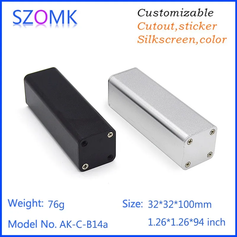 aluminum extruded enclosure project box instrument enclosure junction housing szomk chassis outlet boxes (7)