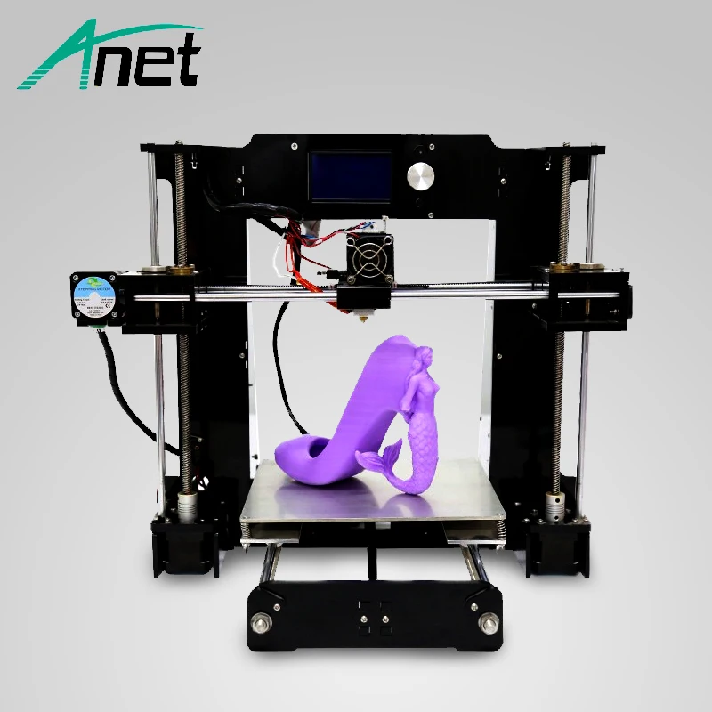 buy Anet A6 3D Printer High Precision Prusa i3 Reprap Easy Assembly 3D Printer High Quality Cheap Printer 1.75mm Filament Kit HotBed
