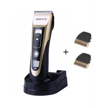 Профессиональная электрическая машинка для стрижки волос титановый перезаряжаемый триммер для волос для мужчин бритва для бороды машинка для стрижки волос ЖК-дисплей