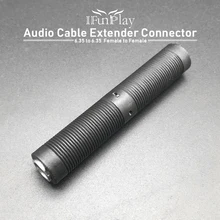 Бас-гитара аудио кабель соединитель расширителя 1/" 6,35 Jack Female to 6,35 jack Female аудиокабель кабель адаптер Муфта конвертер