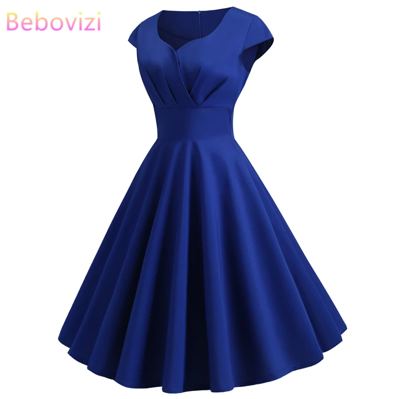 cobalt blue summer dress