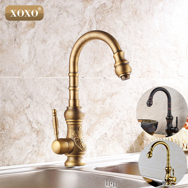 XOXO صنبور المطبخ صنبور حمام من الطراز العريق حوض صنبور قطب صنبور الغرور بالوعة صنبور حوض خلاط واحدة مقبض 77791B