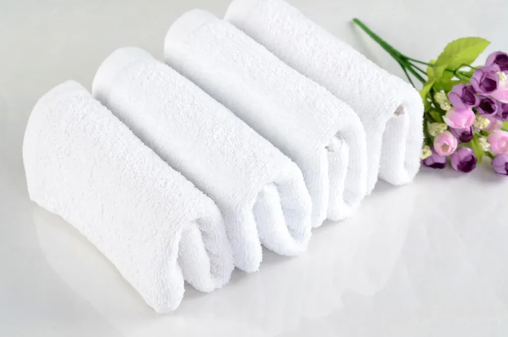 

Towel Hotel 1Pc Soft Cotton 30*65cm Hotel Bath Towel Washcloths Hand Towels White Super soft Simple Drop shipping July19