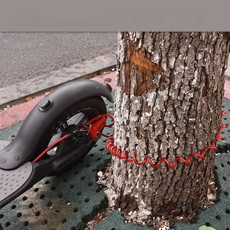 مكافحة سرقة قفل فرامل القرص مع أسلاك الفولاذ ل Xiaomi Mijia M365 سكوتر كهربائي لوح التزلج عجلات قفل مكبح قرصي Kickscooter