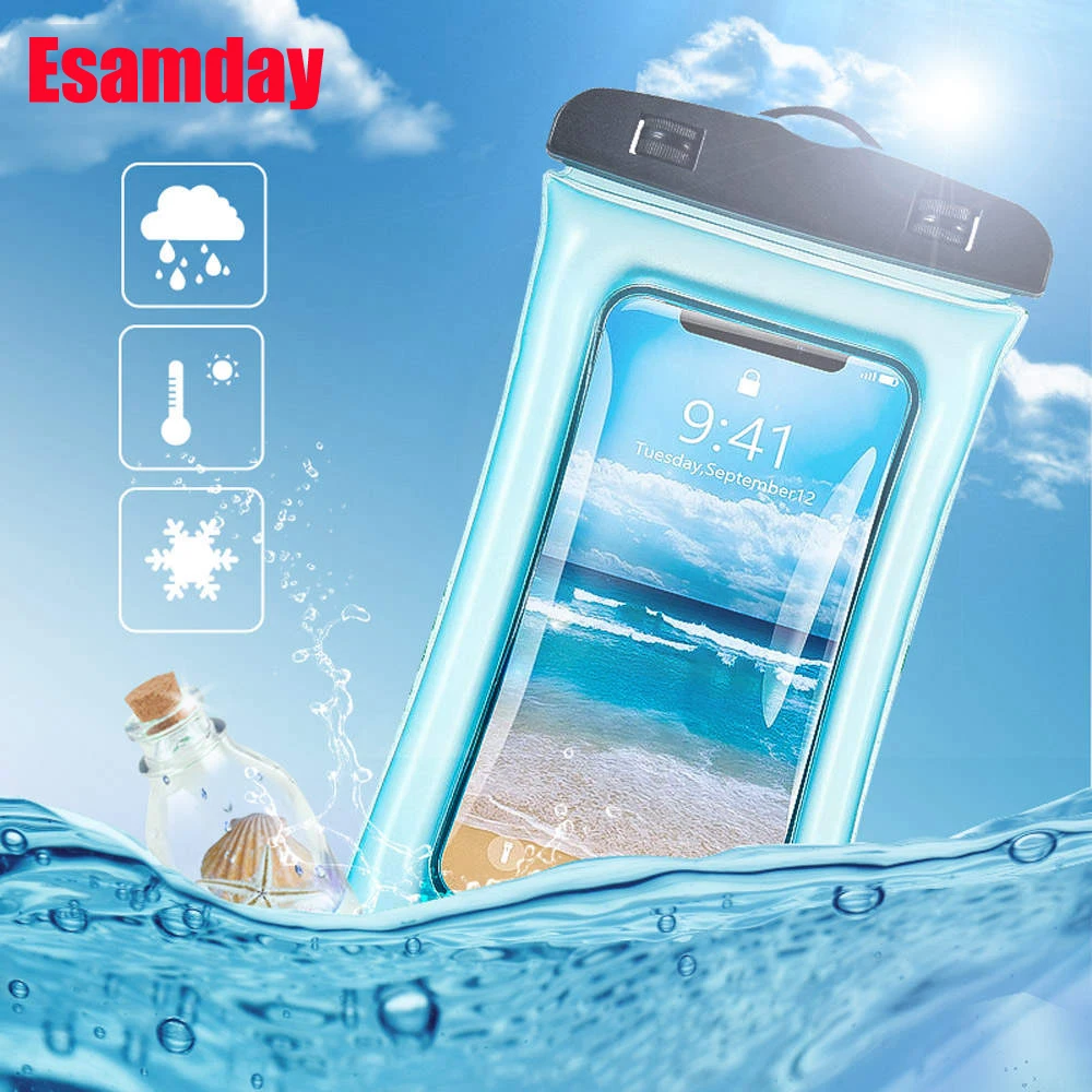 Универсальный Водонепроницаемый подводный чехол Esamday для iPhone XS MAX XR X 6 7 6s 8 plus 5 5S SE для galaxy huawei xiaomi