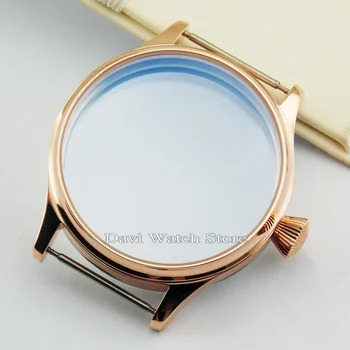 

44mm Corgeut stainless Steel Case watch Fit 6497/6498 Seagull ST36 movement watches