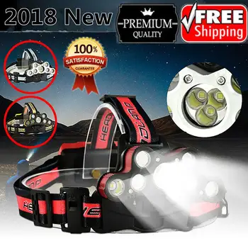 

120000LM 9xT6 LED Rechargeable Headlight Torch Headlamp Head Light Lamp