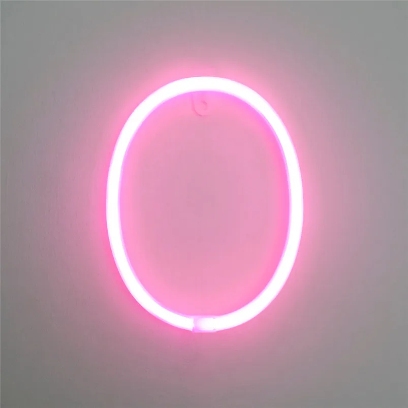 LED Letter Night Lights Plastic Light Up Letters Standing Hanging Warm Pink Light Home Decor Luces Led Decoracion 40JUL2231