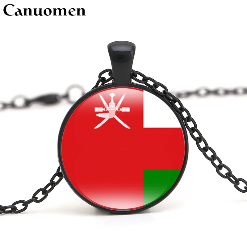 Canuo, мужской кулон в форме флага, ожерелье, Западная Азия, страна ОАЭ, Оман, Джордан, любовь в родном городе, мужские, Женские Ювелирные изделия