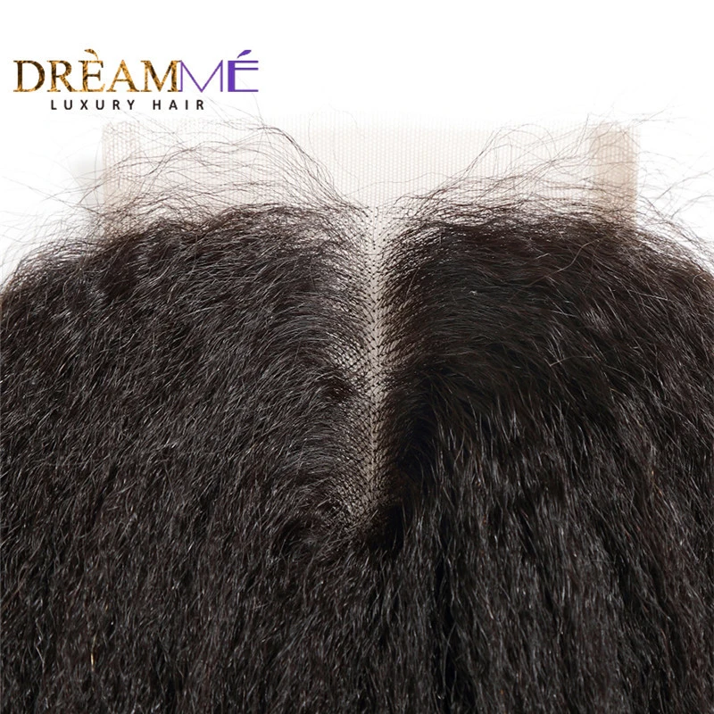 kinky straight human hair lace closure (2)