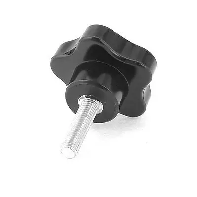 

Pentangle Shape Plastic Head 30mm x 8mm Male Clamping Knob Handlezmm  ZMM