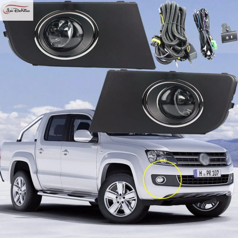 JanDeNing Car Fog Lights For VW Volkswagen Amarok 2011 Front Fog Lamp