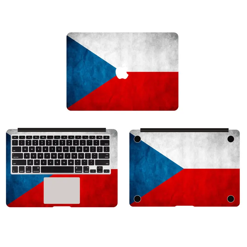 Cool Flag of Czech Republic Full Body Decal Laptop Skin Stickers For Apple Macbook Air Pro Retina 11 13 15 Inch Protective Cover |