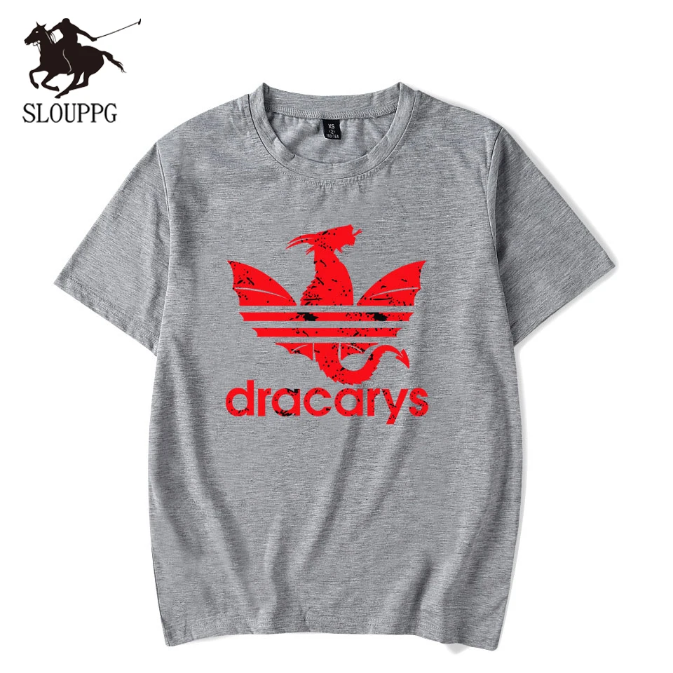 

SLOUPPG 2019 Game of thrones Printing tshirt men Top Fashion Short-sleeved multiple colour Round neck Casual cotton mens tshirt