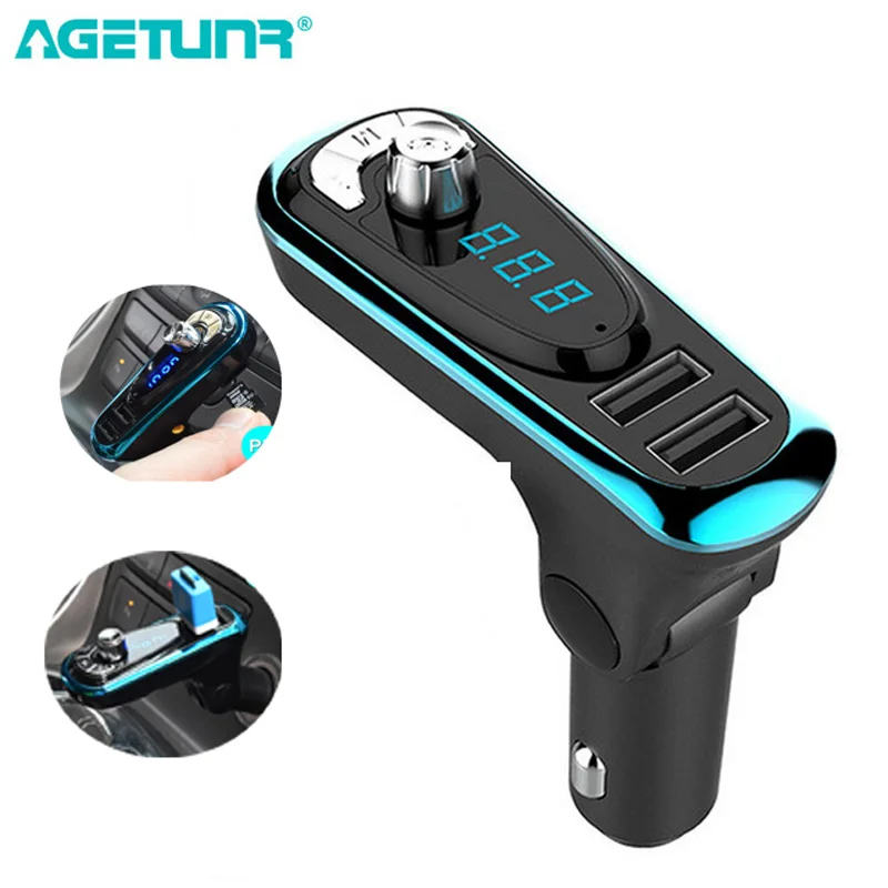 

Car Kit MP3 Player 3-in-1 Universal FM Transmitter Bluetototh Car modulator radio Dual Port Car Charger for iPhone for Samsung