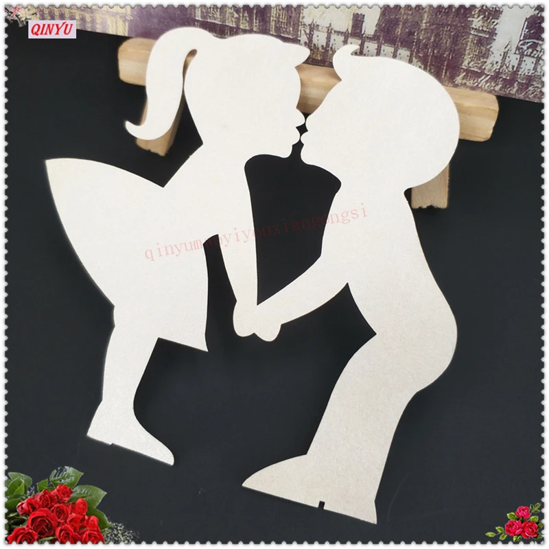 100 шт. милые бумажные открытки с вырезами для мальчиков и девочек свадебной