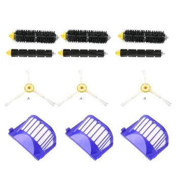 

Practical 3pcs Corner Cleaning Robots Replacement Brush 3pcs Cleaner Filter 3pcs Rolling Brush Kit For Roomba 620 630 650 660