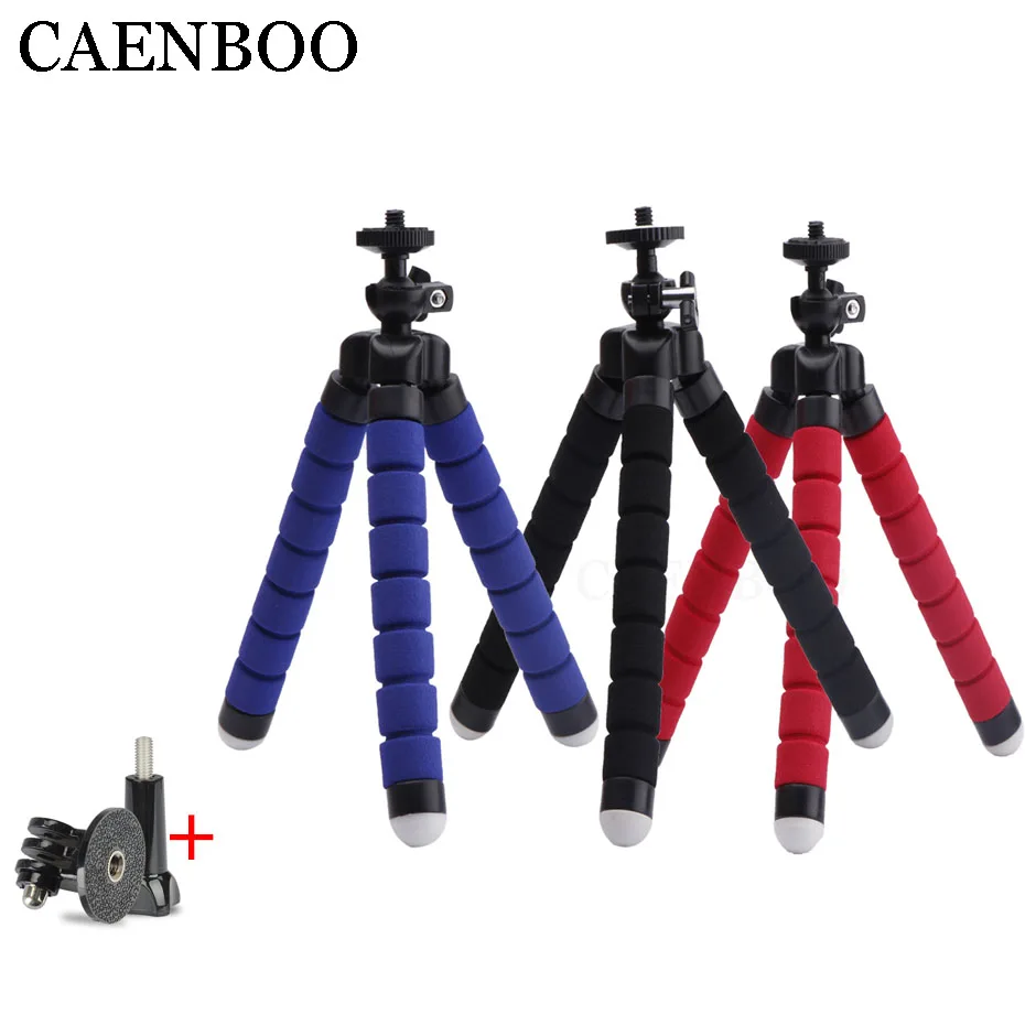 

CAENBOO Mini Flexible Tripod Portable Mount Digital Holder Phone For Gopro Hero 3+/4/5/6/7/8 2018 Xiaomi Xiaoyi HD SJCAM Camera