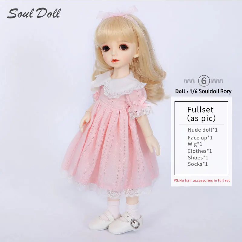 1/6 BJD кукла полный набор костюм Рита SouldollRory ваниль Mien Kimi Nine9 pio милый YOSD парик одежда обувь Littlefee полный набор - Цвет: SouldollRory Fullset