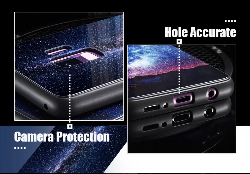 TOMKAS Tempered Glass Case For Samsung Galaxy S9 S9 Plus Silicone Coque Patterned Phone Cover Cases For Samsung Galaxy Note 8 (17)