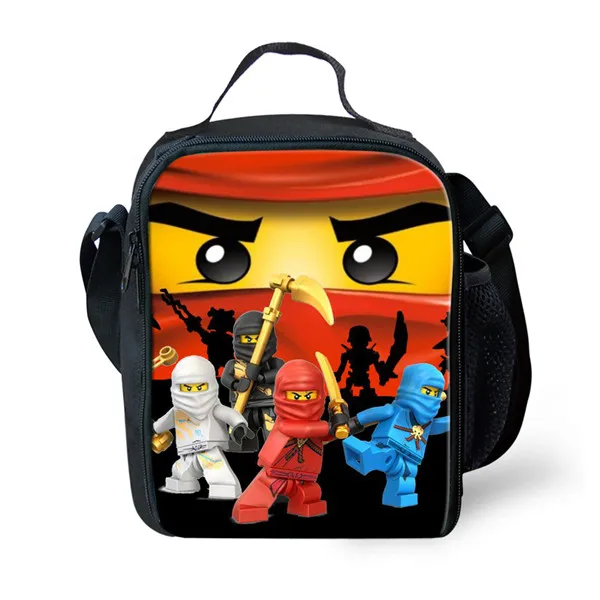 Школьная сумка Thikin Game Ninjago, комплект из 2 предметов для мальчиков и девочек-подростков, модные обеденные пеналы для ручек, рюкзак, детский рюкзак для книг, дорожная сумка - Цвет: CDZHL589G