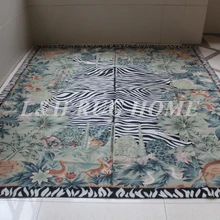 9'x12' ручной работы Французский Aubusson плетеные коврики aubusson ковры высокого качества ориентированный