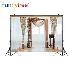 Фон Funnytree для фотостудии свадебная АРКА цветочное Украшение профессиональный фон для фотосессий фотостенд с принтом
