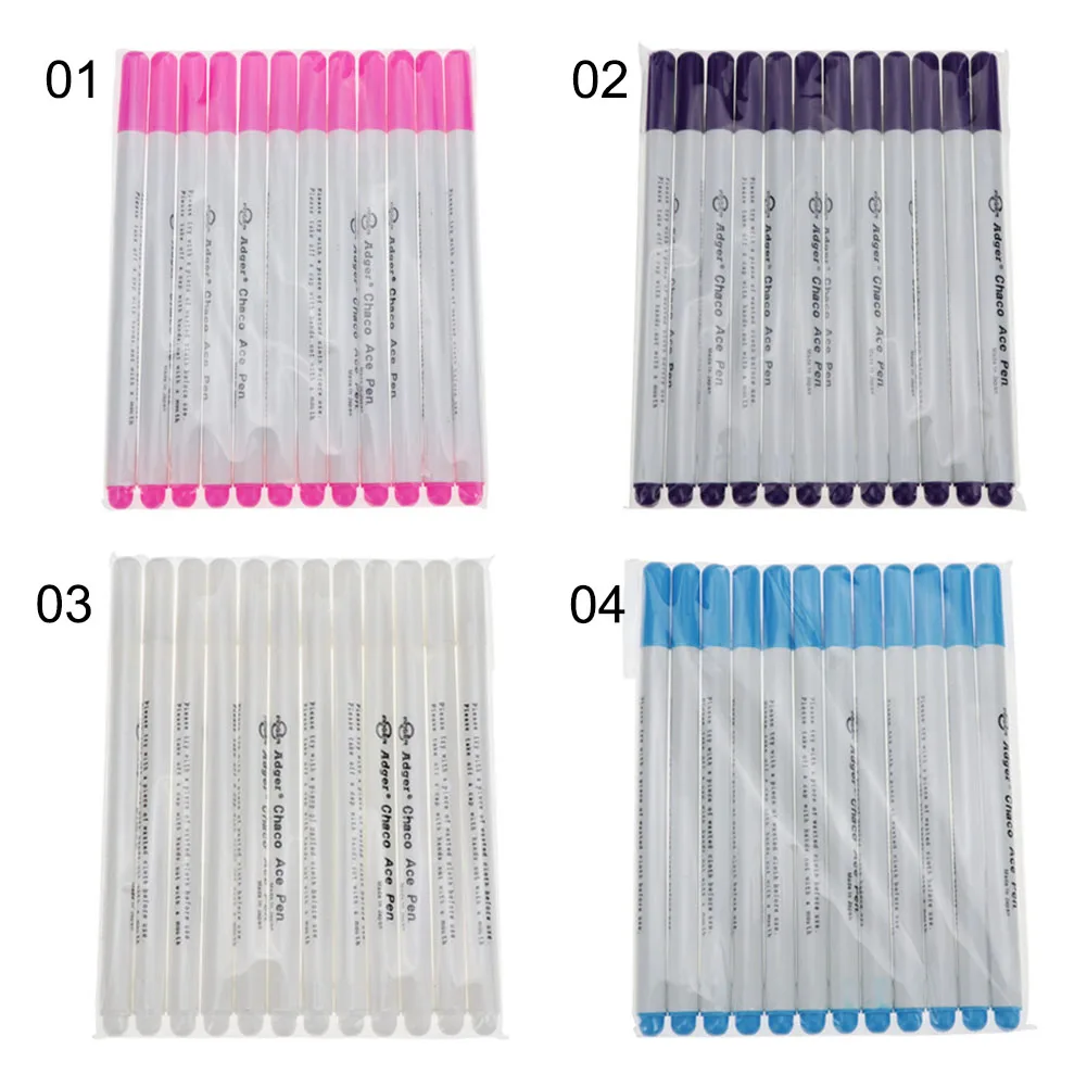 

6PCS Sewing Accessories Patchwork Needlework Water Erasable Pens Fabric Markers Soluble Cross Stitch Chalk Tool Pencil