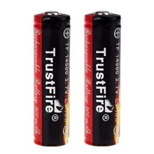 Trustfire 2pcs 14500 3,7 V 900mAh литий-ионный аккумулятор с щит защиты печатной платы+ фонарик(черный