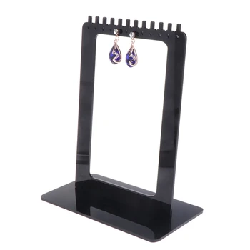 

JAVRICK Jewelry Display Rack Acrylic Rectangle Earrings Holder Stand Storage Organizer
