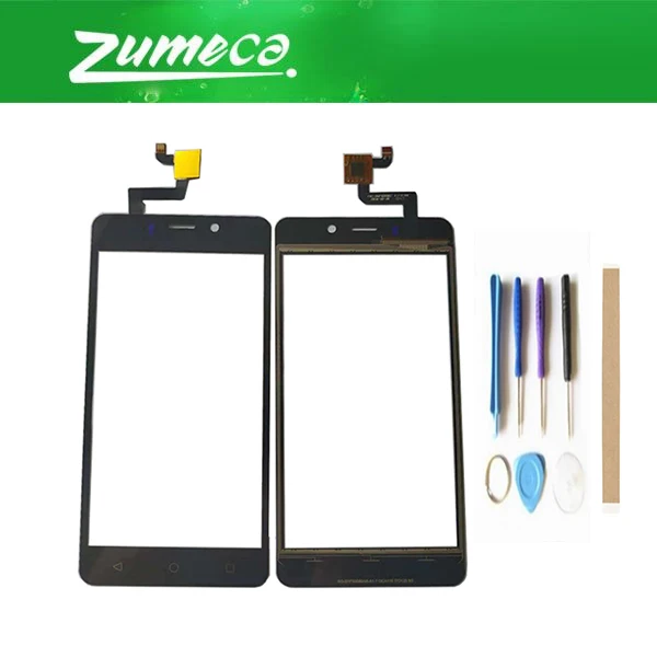 High Quality For Ginzzu S5001 Touch Screen Digitizer Touch Panel Lens Glass Replacement Part Black Color With Tape&Tool