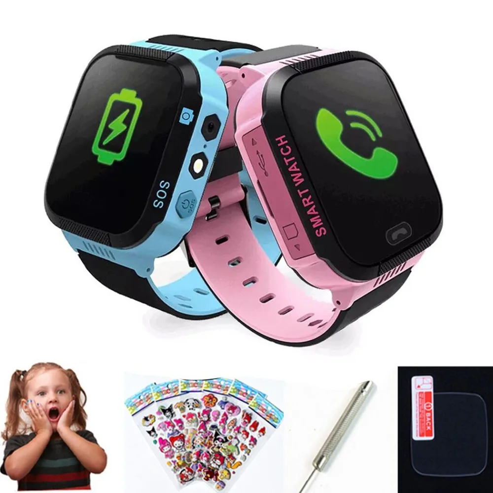 

Q528 Y21 GPS Smart Watch With Camera Flashlight Baby Smartwatch SOS Call Location Device Tracker Monitor for Kids Child Safe