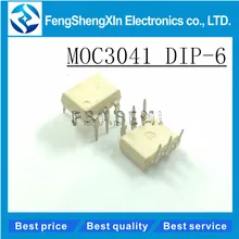 10pcs/lot MOC3041 DIP-6 MOC3041M OPTOISOLATORS TRIAC DRIVERS
