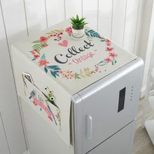 Бытовой Холодильник льняная Пылезащитная крышка сумка для хранения Sundry органайзер для дома фурнитура 1 шт/партия FC121