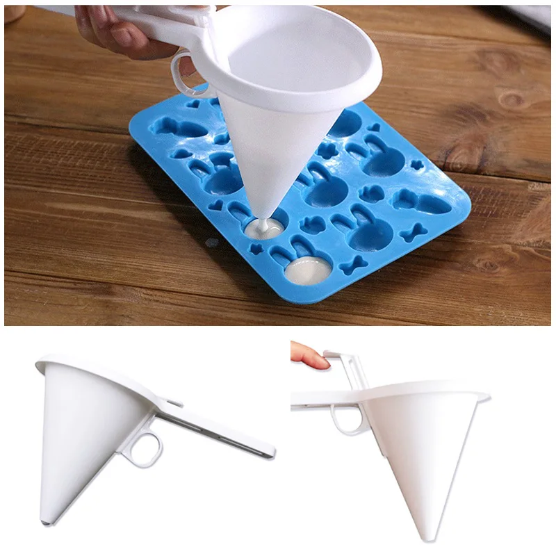 Kitchen DIY Convenient Chocolate Candy Icing Funnel Mold Cream Batter