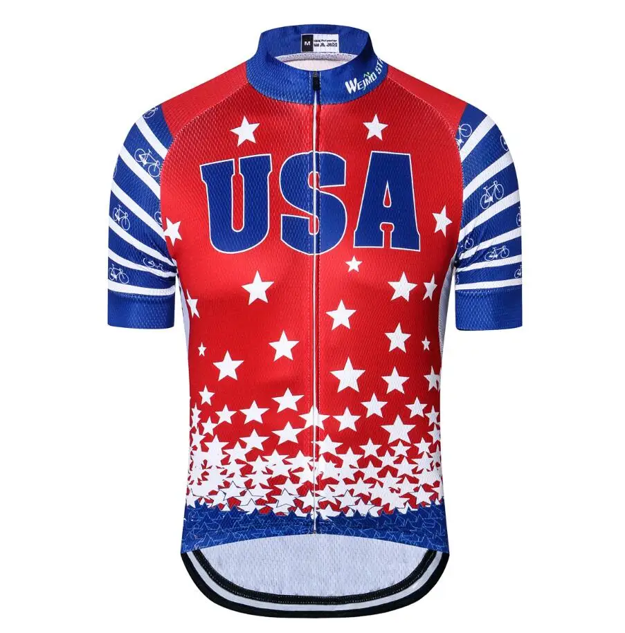 9 Велоспорт Джерси Флаг США MTB Велосипедный Спорт Костюмы Для мужчин Для женщин велосипед одежда короткий рукав Майо Roupa Ropa де Ciclismo - Цвет: 9