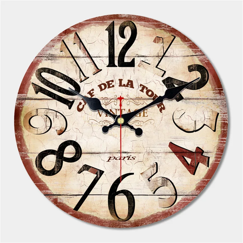 Большие настенные часы Reloj с изображением Эйфелевой башни модные бесшумные для